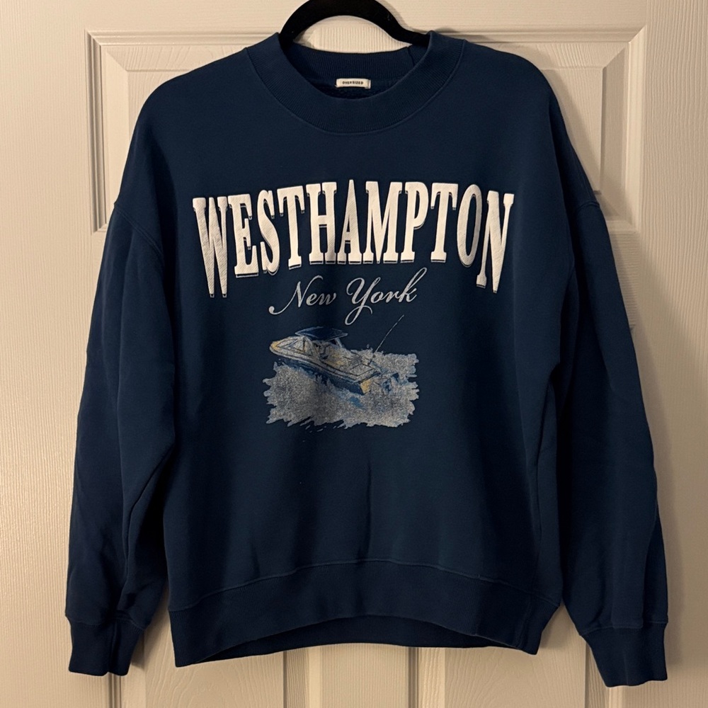 Abercrombie & Fitch Westhampton Graphic Sweatshirt - Navy